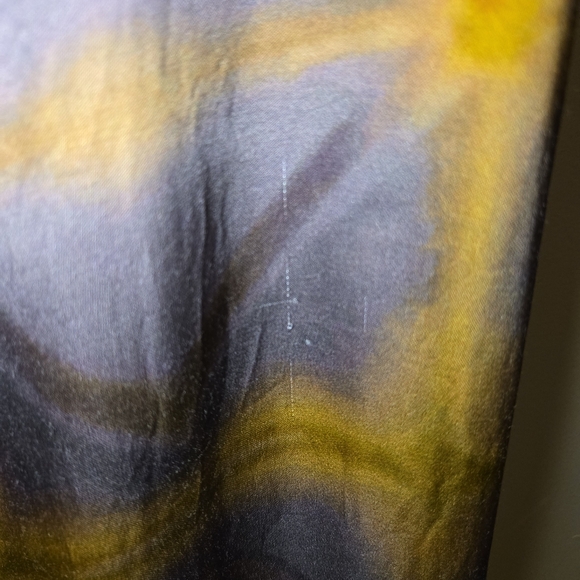 Zara Women's Brown And Purple Tie-Dye Wide Leg Pants Size XXL Pockets Zip Close - Picture 13 of 15